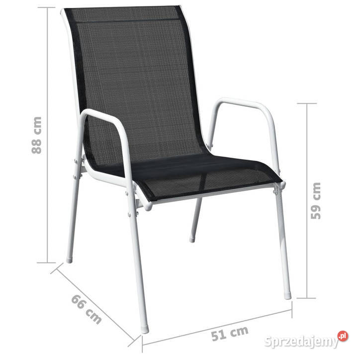 3cz zestaw mebli bistro stal czarny WM43314