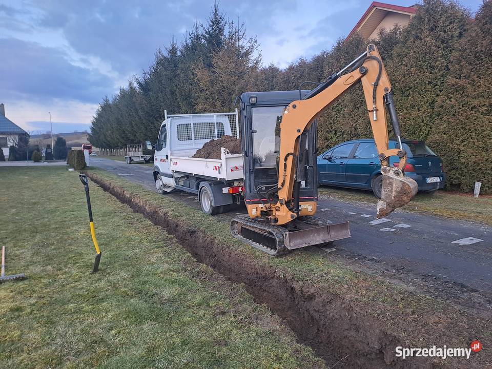Usługi koparkami glebogryzarką koszenie prace