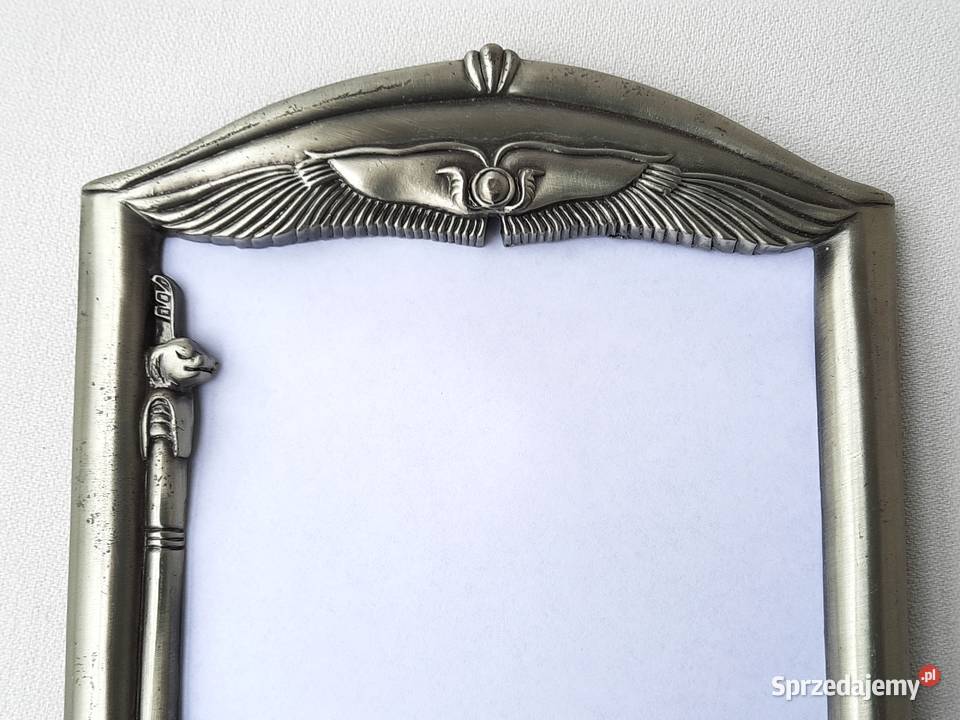 Stara cynowa ramka na zdjęcie Pozostałe Łódź sprzedam