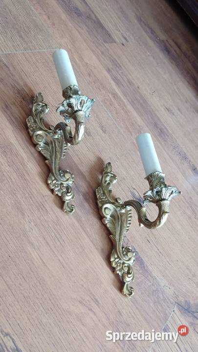 Stare mosiężne kinkiety Włocławek