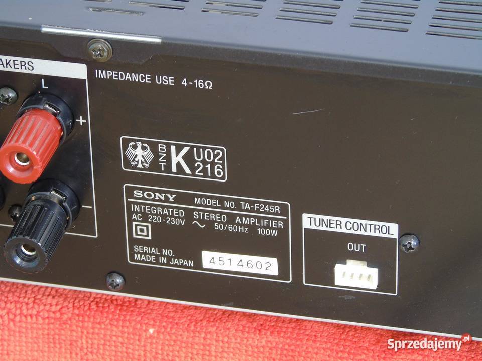 Wzmacniacz Sony TAF245R sprawny i ładny WYSYŁKA podkarpackie Jasło