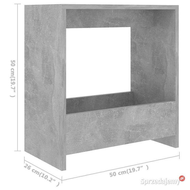 Stolik boczny szarość betonu 50x26x50 WM806691 Warszawa sprzedam