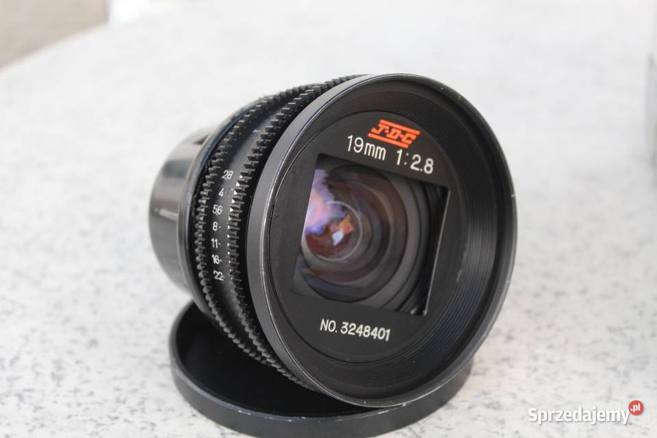 Rzadki obiektyw filmowy JDC 19mm f28 Joe Dunton warmińsko-mazurskie Mrągowo sprzedam