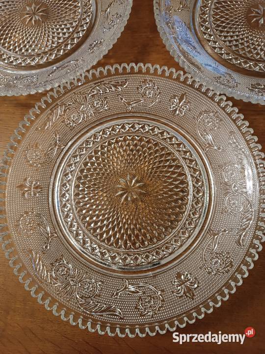 Szklane talerze obiadowe Porcelana i szkło Gorlice