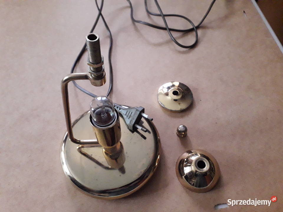 Nocna lampka na mosiężnej podstawie Matowy Kraków