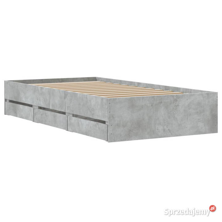 Rama łóżka z szufladami szarość betonu 100x200 Warszawa