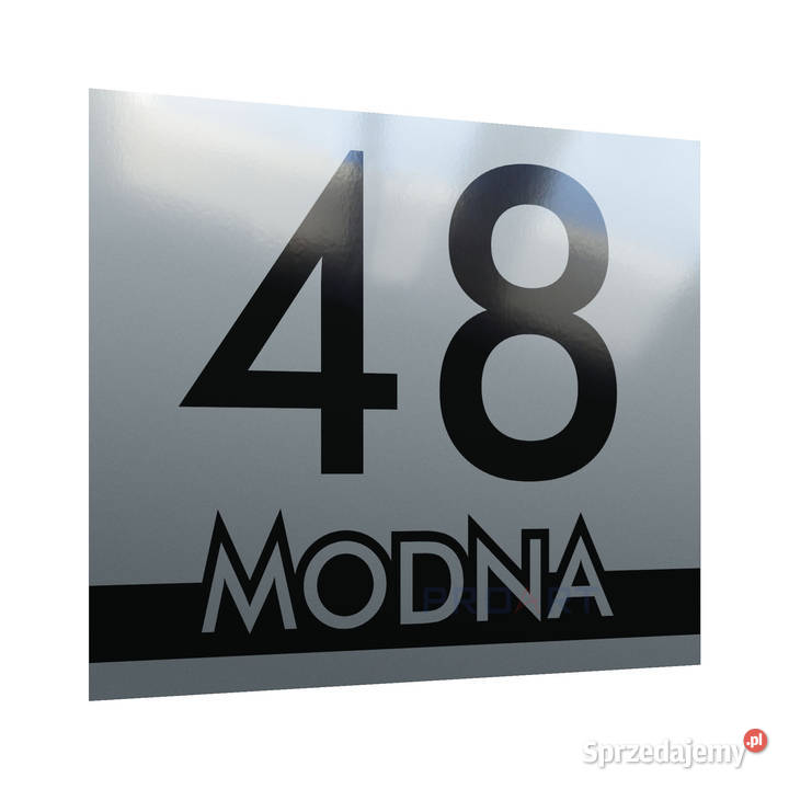 METALOWA tabliczka adresowa numer domu dom 30x25 mazowieckie Warszawa