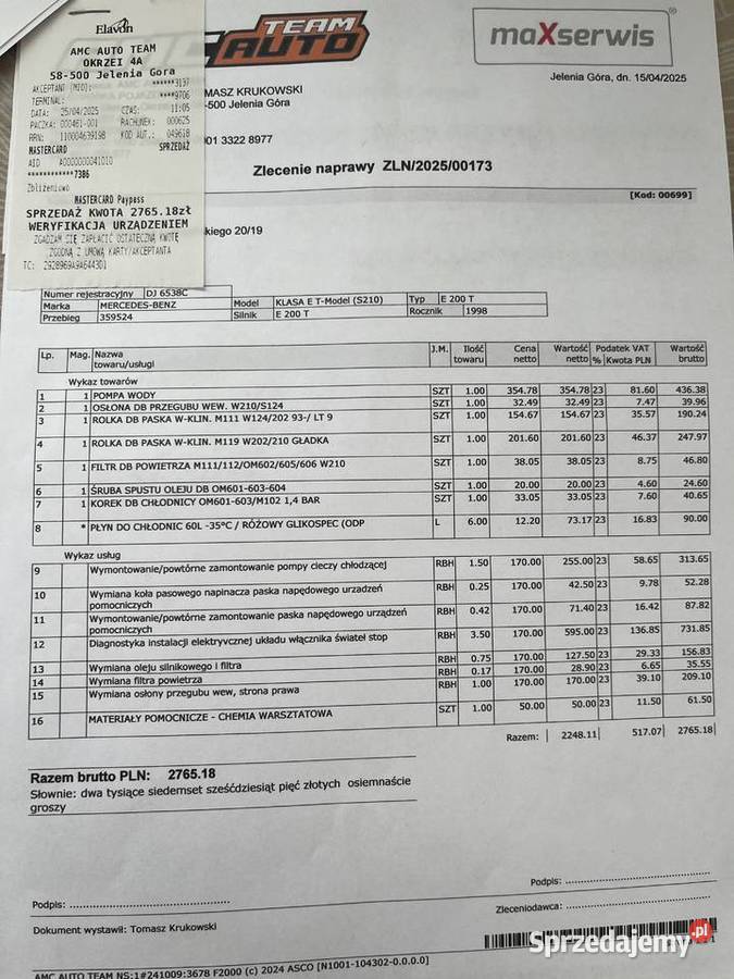 Mercedes w210 E200 kompresor 186 automat LPG Łomianki Dolne sprzedam