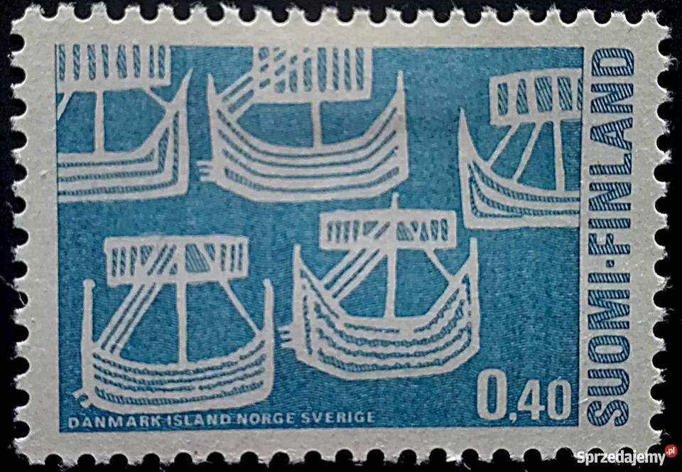 Znaczek Finlandia 1969 5 Sailing Boats Gdańsk sprzedam
