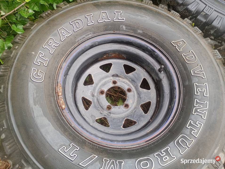 Komplet kół i opon 33 cale jeep Cherokee xj 40B Bolszewo