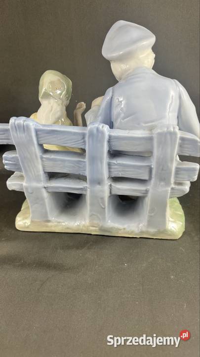 Dziadek z wnuczką porcelana lubuskie Zielona Góra