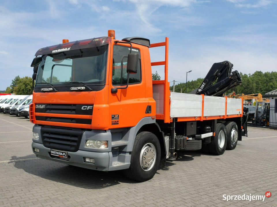 DAF CF 85380 6x2 Oś Skrętna Skrzynia HDS HIAB Widełki sprzedam