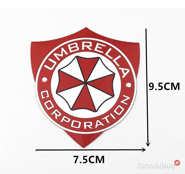 Naklejka 3D Aluminium UMBRELLA Resident Evil Pozostałe Sieradz