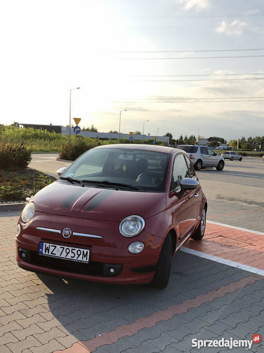 Fiat 500 czerwony 2008 1.2 benzyna + LPG PROMO