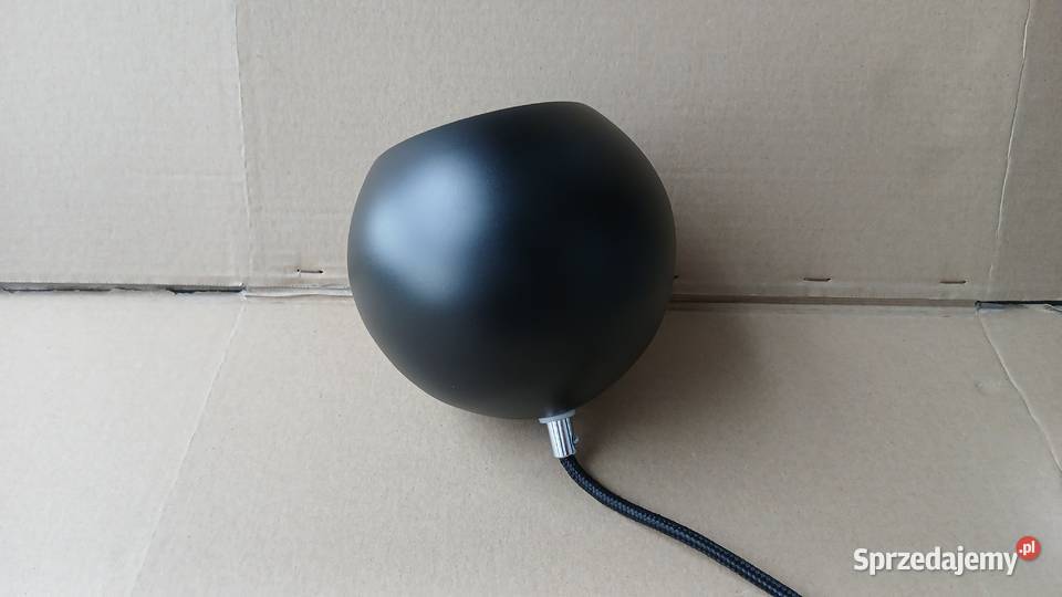 Lampa Wisząca Kulka Kula 15 Czarny Mat Szkło Warszawa