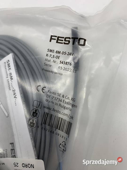 Festo SME8MDS24VK75OE 543876 Czujnik położenia Pozostałe Warszawa