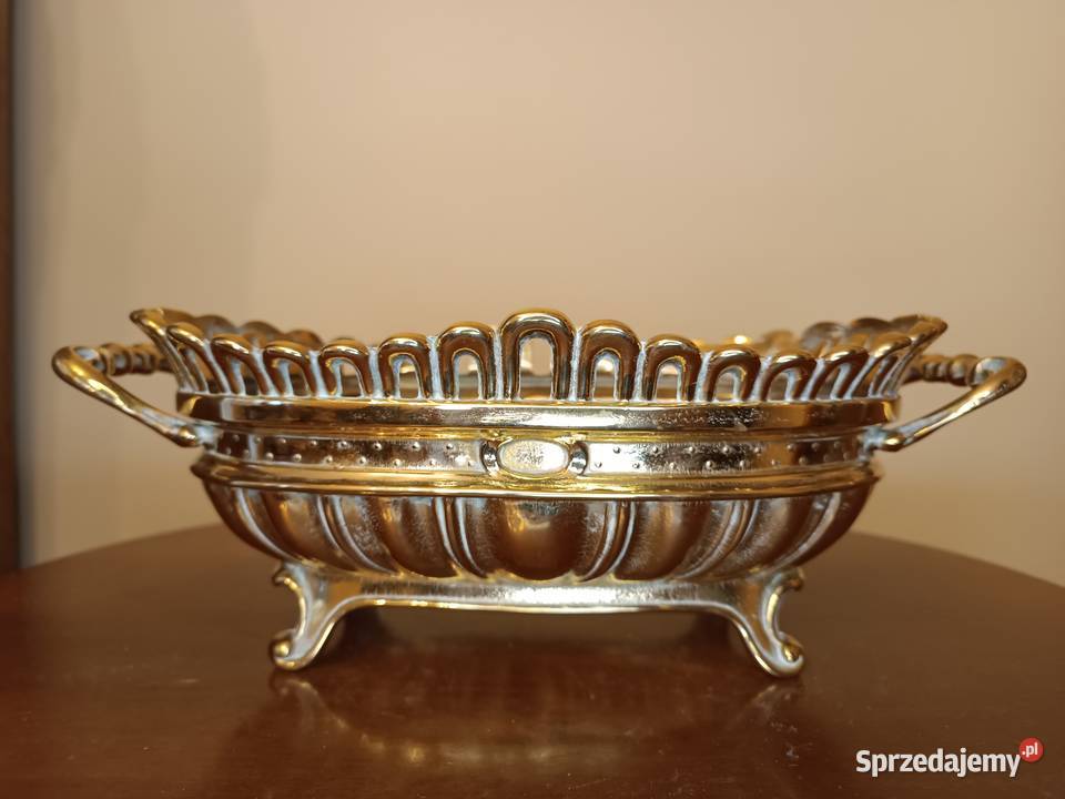 Patera ozdobna mosiądz