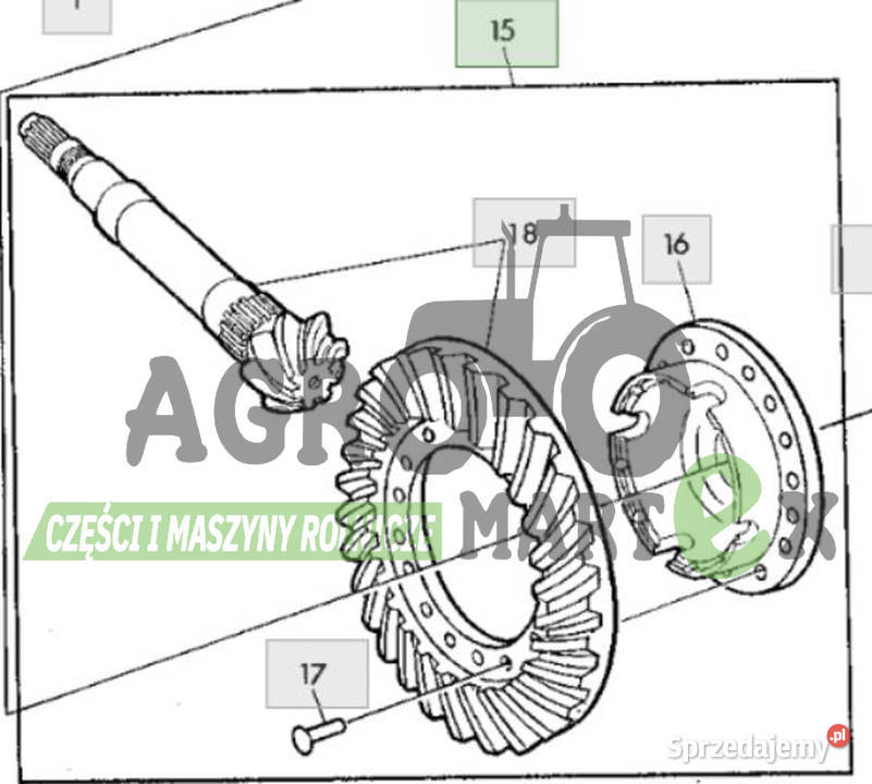 AL66592 ZESTAW DYFERENCJAŁ JD dolnośląskie sprzedam