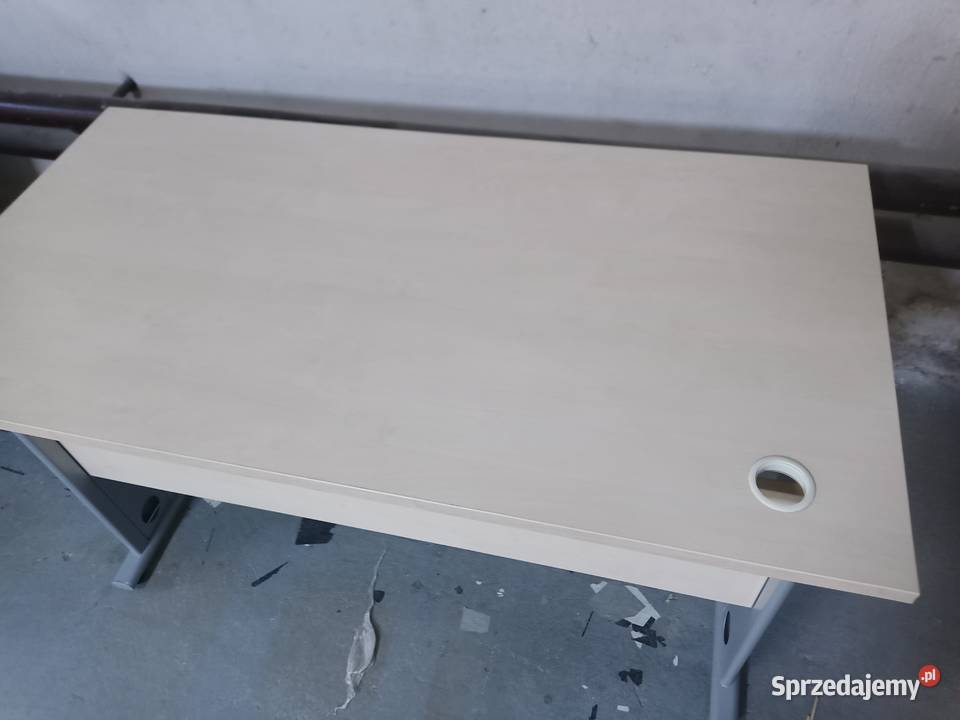 Biurko jasne drewno 140x70 proste 137cm Warszawa