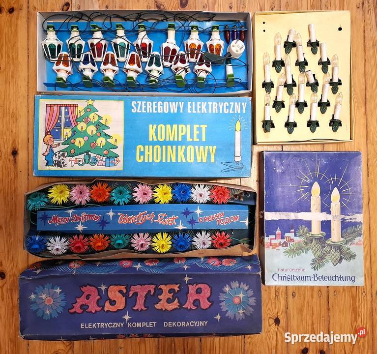 PRL Lampki Choinkowe x 3 Gliwice sprzedam