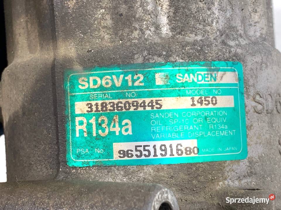 SPRĘŻARKA KLIMATYZACJI CITROEN C3 I 9655191680 sprzedam