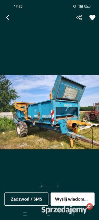 Rozrzutnik rolland uszkodzony Rozrzutniki obornika Krasnystaw