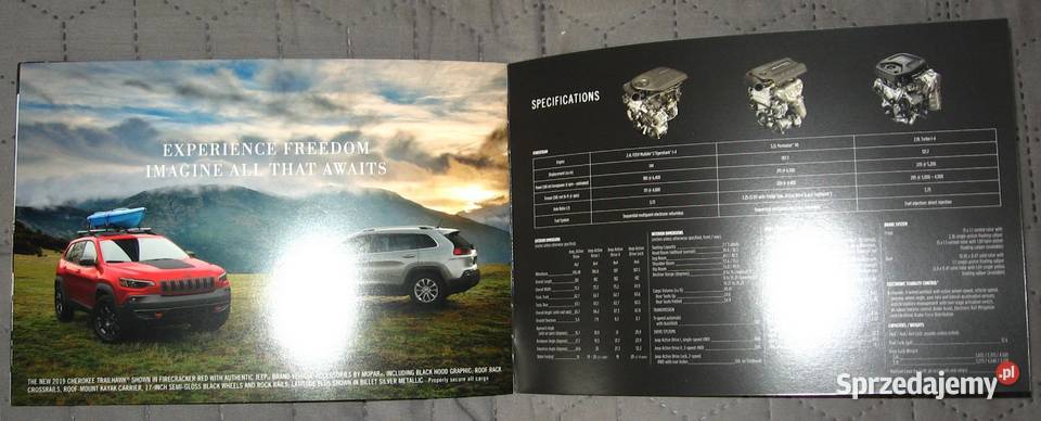 The 2019 JEEP Cherokee prospekt katalog Pozostałe Kępice sprzedam