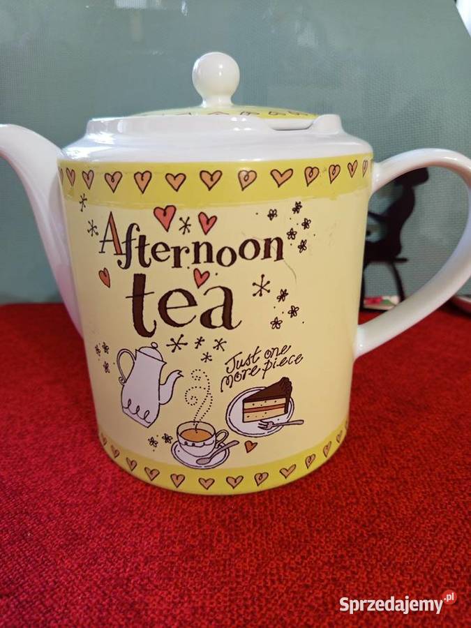Czajnik na herbate bwyjątkowy duży super wygląd żółty Warszawa