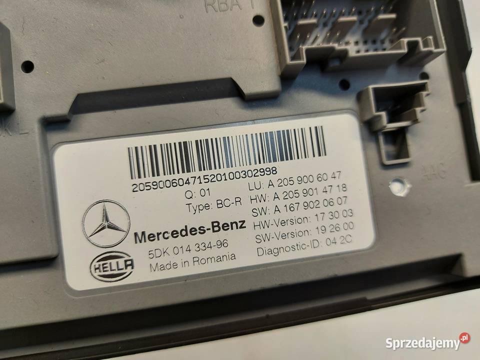 Mercedes EQC 400 W293 MODUŁ STEROWNIK KOMFORTU