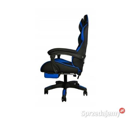 KOMFORTOWY FOTEL GAMINGOWY z REGULACJĄ CZARNO Fotele i krzesła obrotowe Warszawa