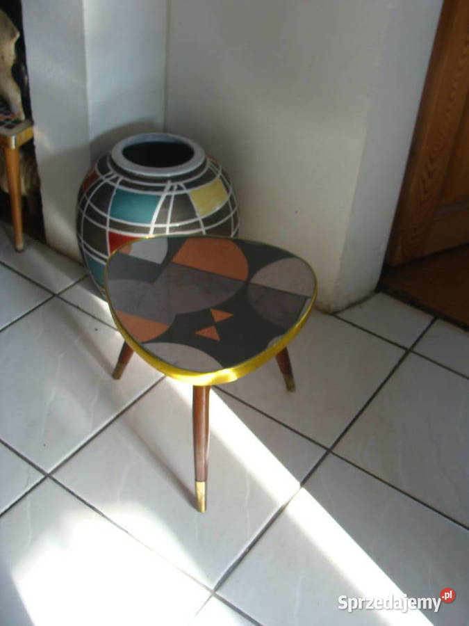 Stylowy stolik kawowy w stylu rockabilly z lat Wrocław sprzedam