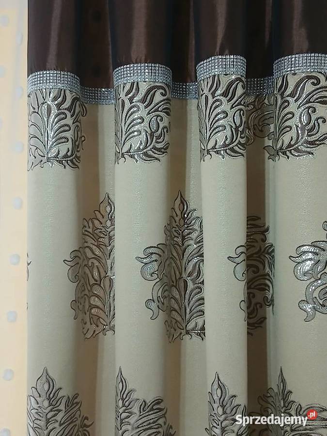 Zasłony 2 sztuki czekoladowe Mława