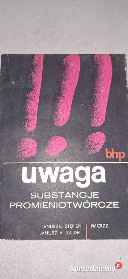 Kolekcjonerska perełka PRL Uwaga Substancje Łęczyca