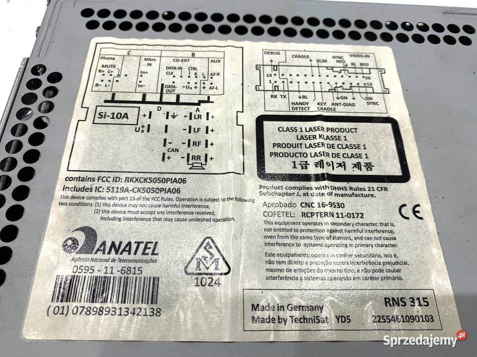 RADIO VW PASSAT B7 3C8035279A 1015 ODTWARZACZ