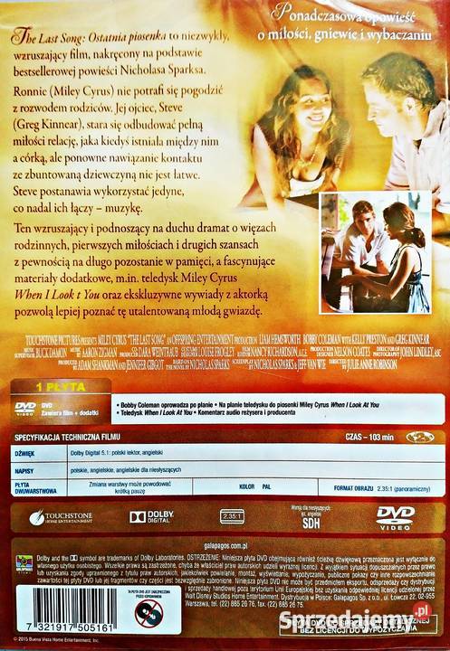 OSTATNIA PIOSENKA wg NICHOLASA SPARKSA Kalisz