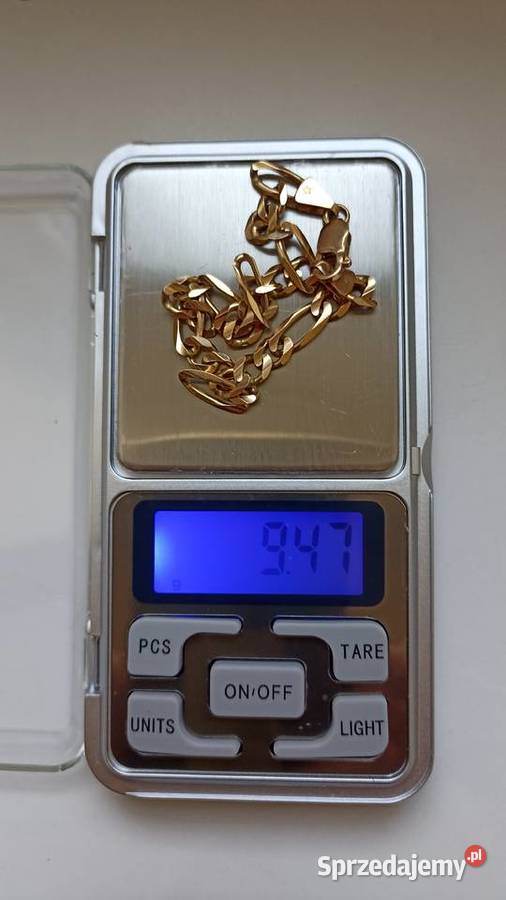 Złoty łańcuszek i branzoletka złomu 235 gram 7 złoto Łańcuszki Mława
