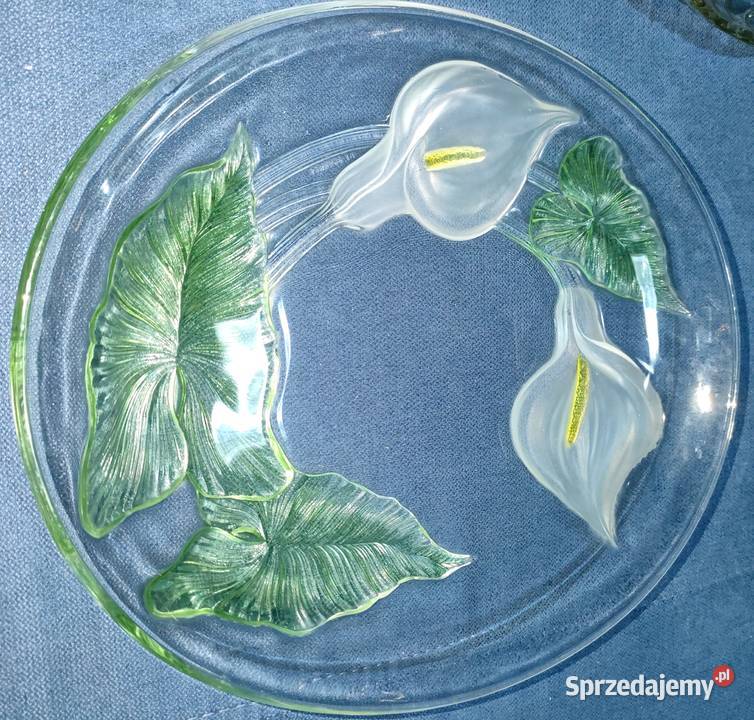 Zestaw szkła kryształowego wazon półmisek talerz Antyki, Sztuka, Kolekcje śląskie Bielsko-Biała