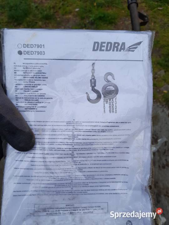 DEDRA DED7903 Wciągarka łańcuchowa 2000 wys 3m Wisznia Mała sprzedam