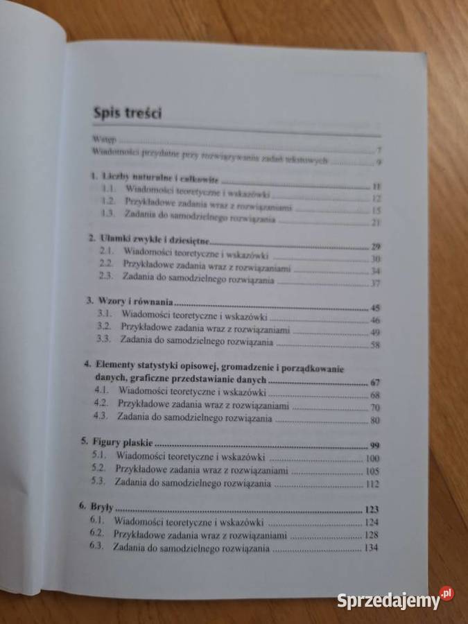 Zadania Tekstowe z Matematyki Klasy IVVI Podręczniki pomorskie Gdańsk sprzedam