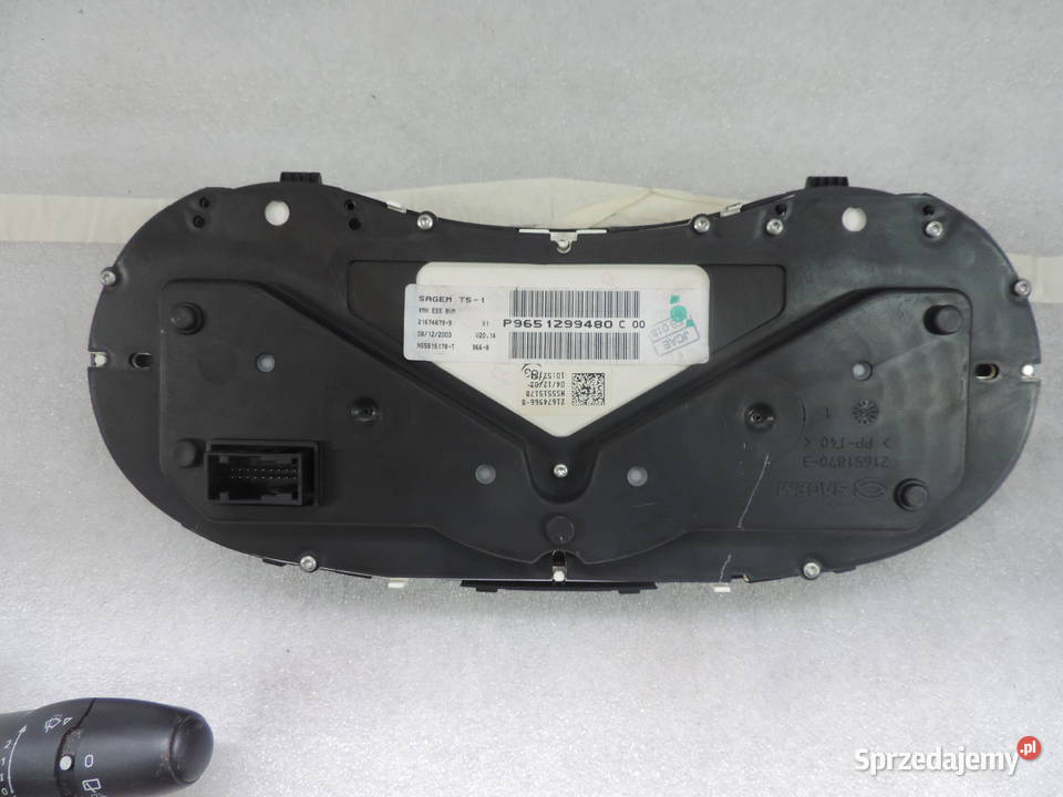 LICZNIK ZEGAR PEUGEOT 307 14 16V P9651299480C