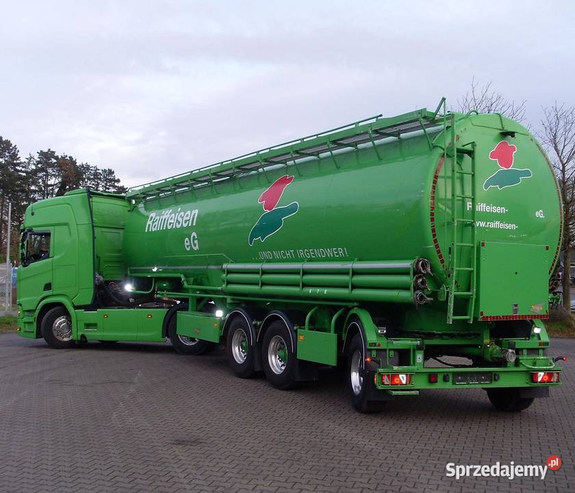 Zestaw do przewozu paszy naczepa silos cysterna 24000kg