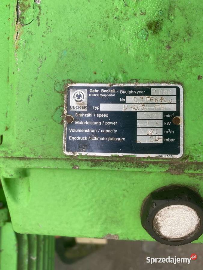 Pompa do igłofiltrów Herrman VHE 503 Biznes i Przemysł małopolskie Zbylitowska Góra
