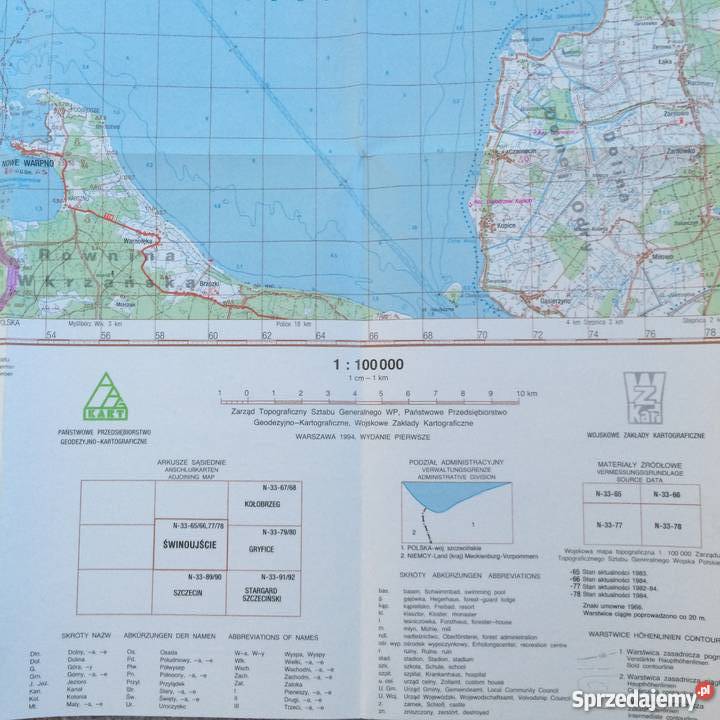 901 16 Map Polski Szczecin