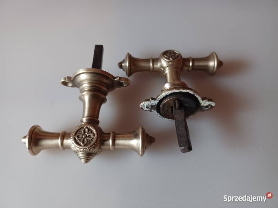 Klamki do okna Mosiądz Poznań sprzedam