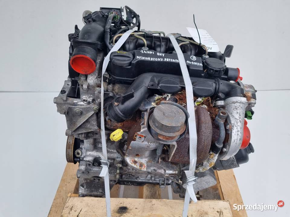 SILNIK KOMPLET Citroen C3 14 HDI 90 0209r DELPHI Rudka