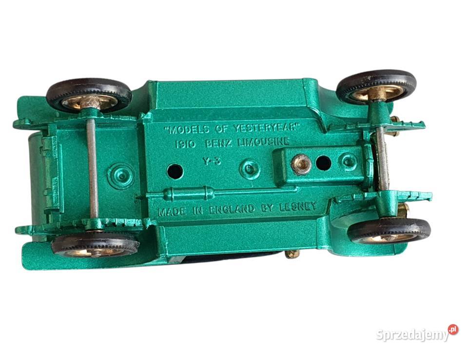 Stary kolekcjonerski model Matchbox Y3 1910 Benz Cieszyn