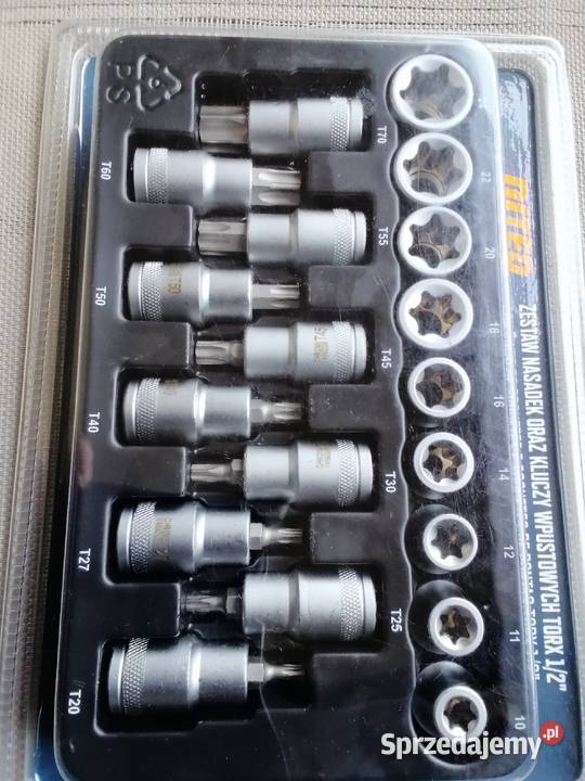 Zestaw nasadek i bitów TORX Nowe nierozpakowane