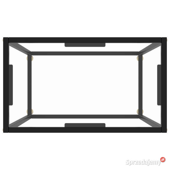 Stolik konsolowy przezroczysty 60x35x75 szkło mazowieckie Warszawa