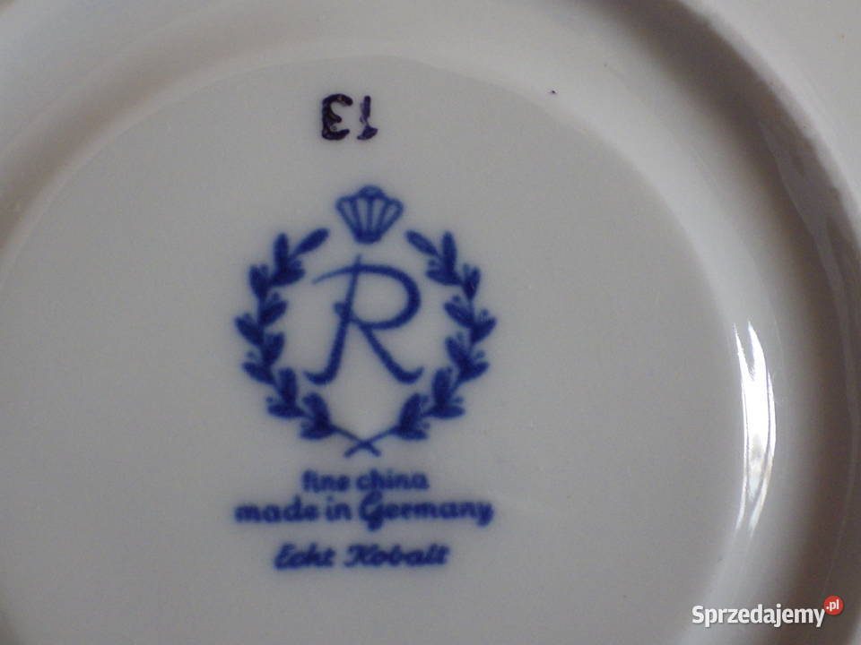 Serwis kawowy deserowy do herbaty kobaltowozłoty Łódź