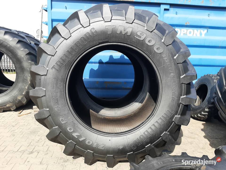 2x Opona używana rolnicza 71070R42 TRELLEBORG Zaścianki sprzedam